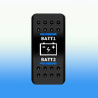 Blue Led Winch IN OUT Momentary Rocker Switch 7 Pin (ON)-OFF-(ON) DPDT Reverse Polarity 3 Way Toggle Switch for Car UTV ATV RV