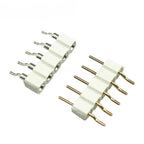 10/100pcs 2.54mm 2P/3P/4P/5P/8P Right Angle SMT Round Single Row 0.1" Pitch 1x40Pin Horizontal SMD Hole Socket Male Pin Header