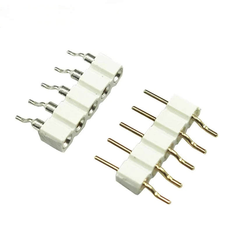 10/100pcs 2.54mm 2P/3P/4P/5P/8P Right Angle SMT Round Single Row 0.1" Pitch 1x40Pin Horizontal SMD Hole Socket Male Pin Header