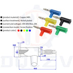 4MM Stackable Banana Plug Terminal Binding Post Electrical Connector Component DIY Tools 5 Colors