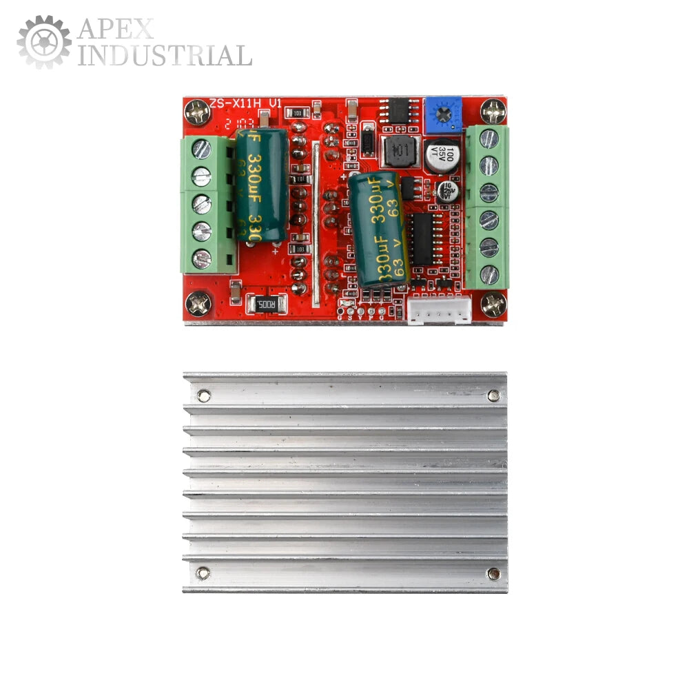 ZS-X11H DC 6-60V 400W Three Phase DC Brushless Motor Controller BLDC PWM Hall Motor Control Driver Board 12V 24V 48V