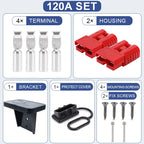 2pcs 50A 120A 175A 2P Quick Plug Forklift Battery Power Connector 600V Car Battery Charging Electrical Cable Wire Connectors