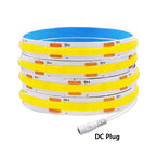 5V USB COB LED Strip Light 3Keys Touch Dimmable ON/OFF Switch Bright Red Green Blue Warm White 320LEDs Flex Ribbon Tape 8mm PCB