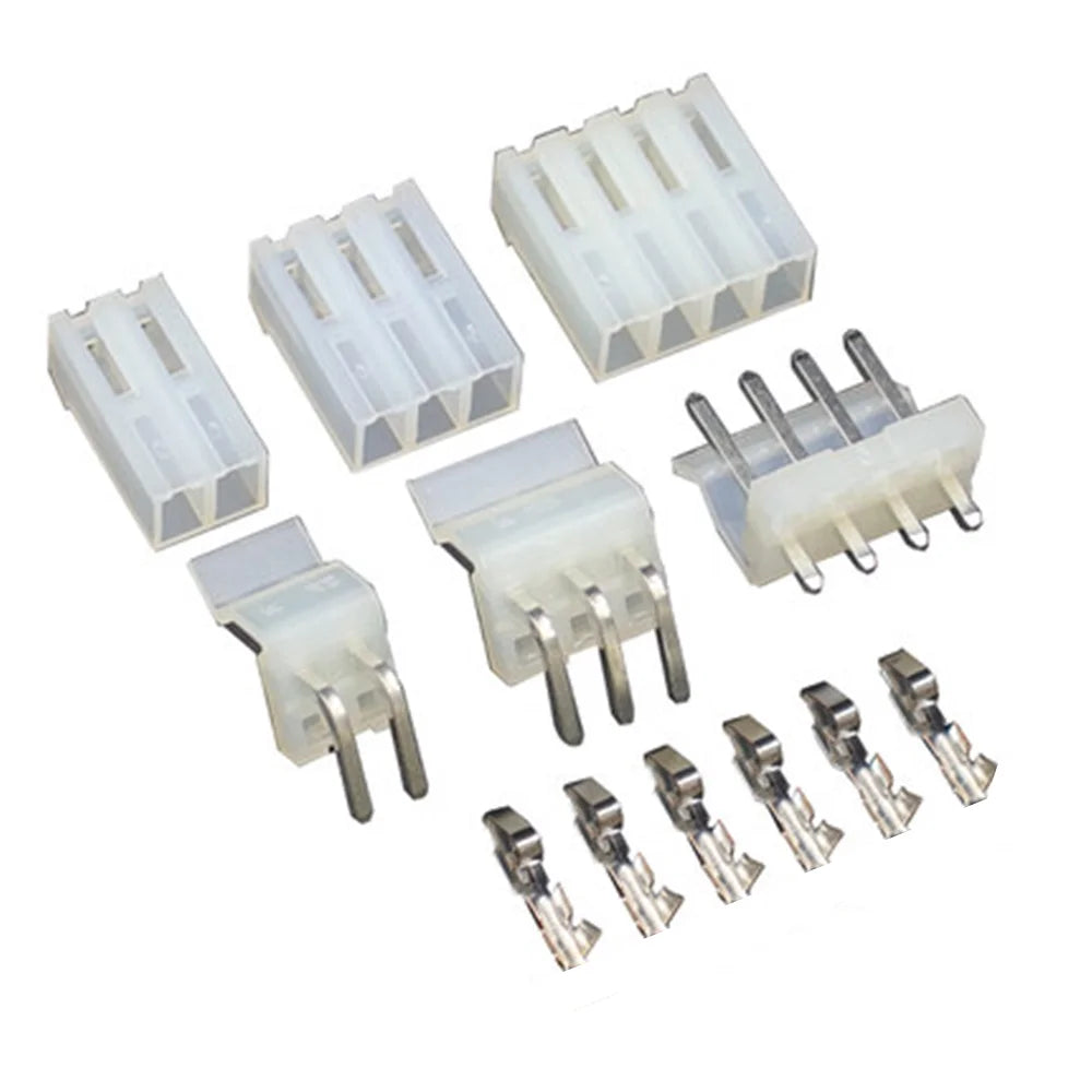 5 Sets 3.96mm CH3.96 Connector Kit (2/3/4/5/6/7/8/9/10P) - Straight & Bent Pin Headers, Sockets, Plugs & Terminals Included