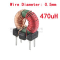 5pcs Vertical Toroid 953 Magnetic Ring Common Mode Inductor Wire Wind Wound Coil Inductance 2A 470uH 1mH 2mH 3mH Power Filter