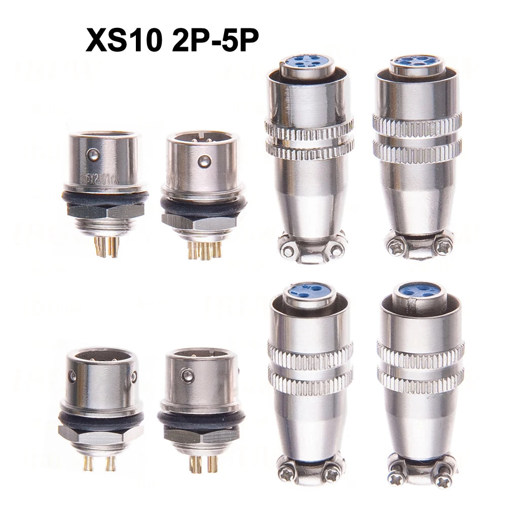 XS10 4PIN 5PIN  Docking Aviation Plug Socket Waterproof Circular Connector 2PIN 3PIN