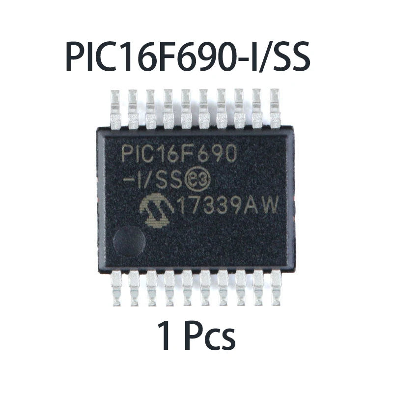1~100Pcs PIC16F690-I/SS SSOP20 SMD 8Bit MCU 20MHz 4K Flash Microcontroller Chip For Electronic DIY And Industrial Control