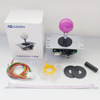 Original Japan Sanwa Joystick JLF TP 8YT Fighting Rocker With Topball 5pin Wire Jamma Arcade Vending Game PC PS3 XBOX Kit DIY
