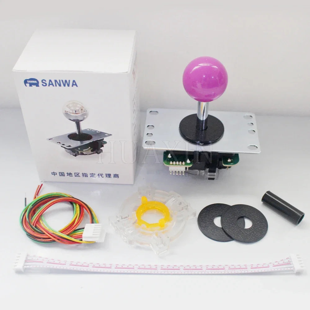 Original Japan Sanwa Joystick JLF TP 8YT Fighting Rocker With Topball 5pin Wire Jamma Arcade Vending Game PC PS3 XBOX Kit DIY