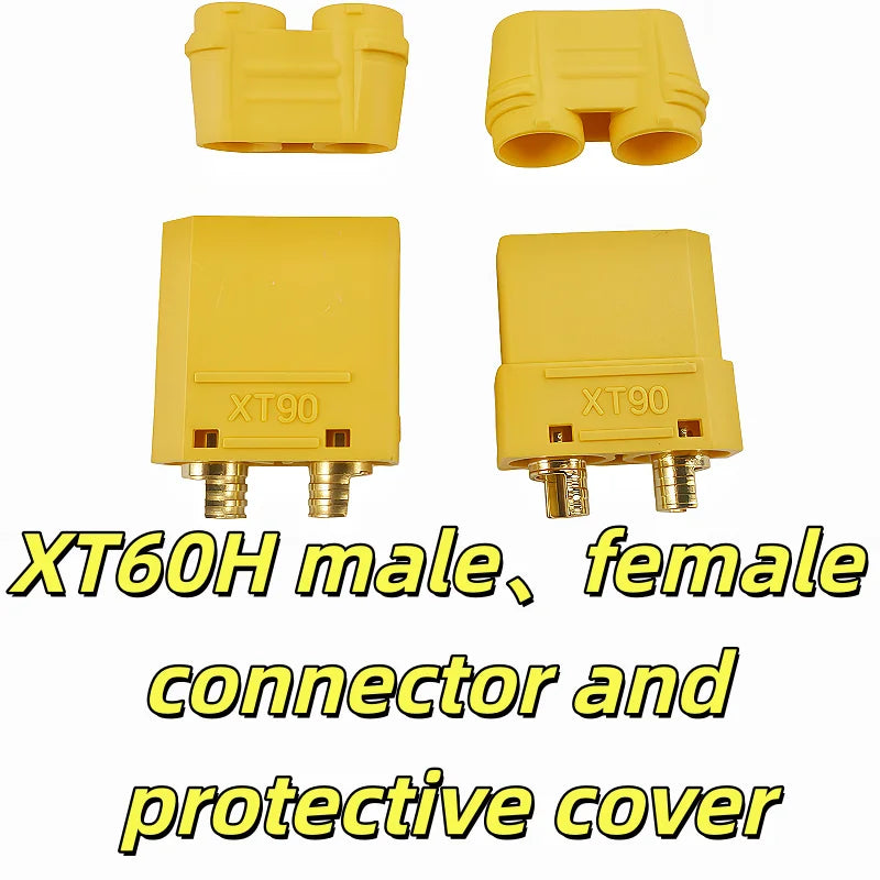 10PCS XT90H Connector 5 Pairs XT90H Connector Male Female Adapter for RC Drone Car Lipo Battery