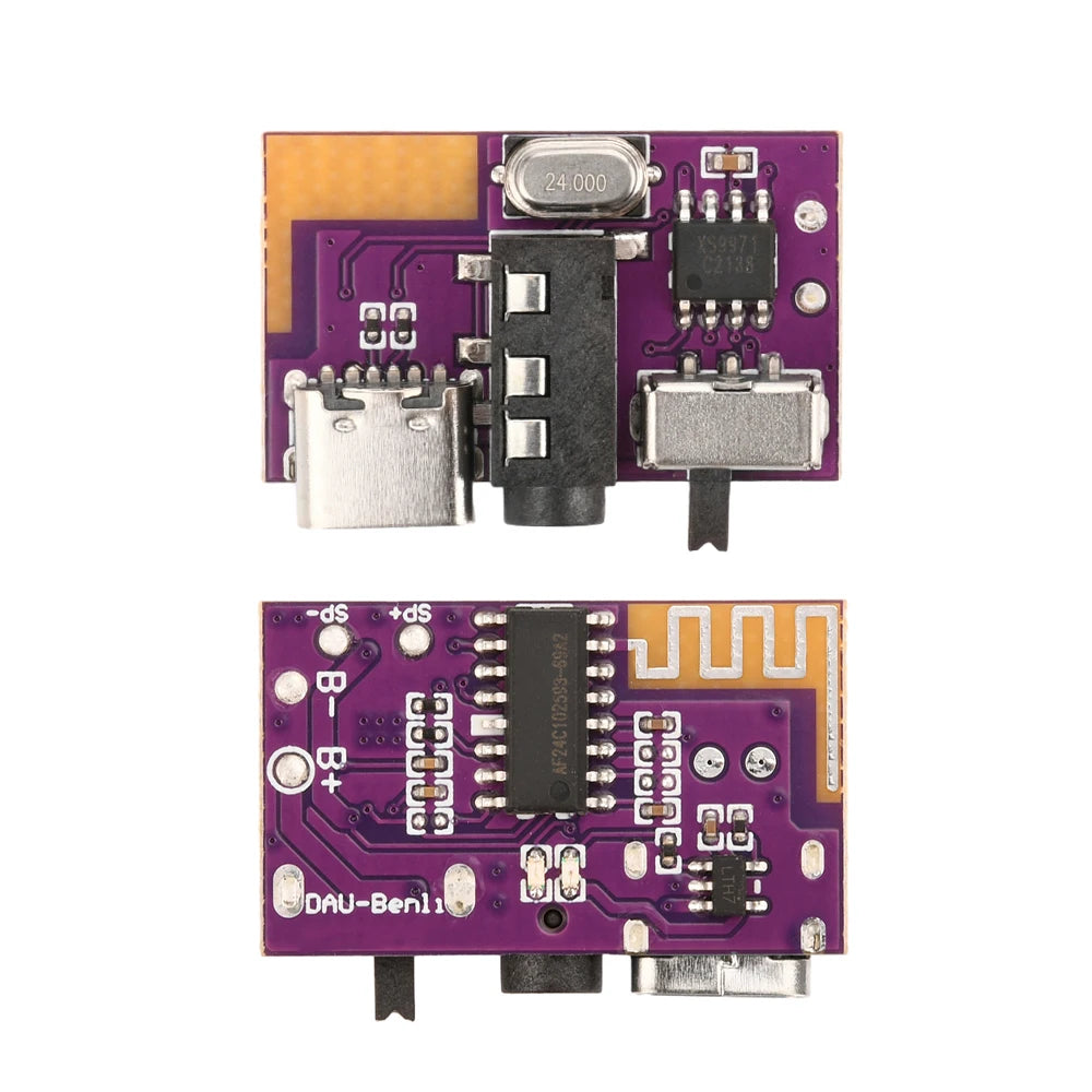 1-10 PCS DIY BT Audio Receiver Board DC 3.5V-5V 5W Mono Amplifier Decoder Board MP3 Player TWS 3.5mm AUX Speaker Stereo Module