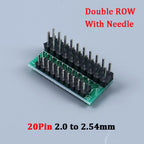 1/5/10PCS 1.27mm 2.0mm 2.54mm Pitch Transfer Plate Converter Single Double Row Pin PCB PCI Adapter Board