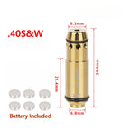 Tactical 9mm Red Dot Laser Training Bore Sight 9x19mm/380ACP/40S&W/223Rem Laser Training Bullet Dry Fire Laser Trainer Cartridge