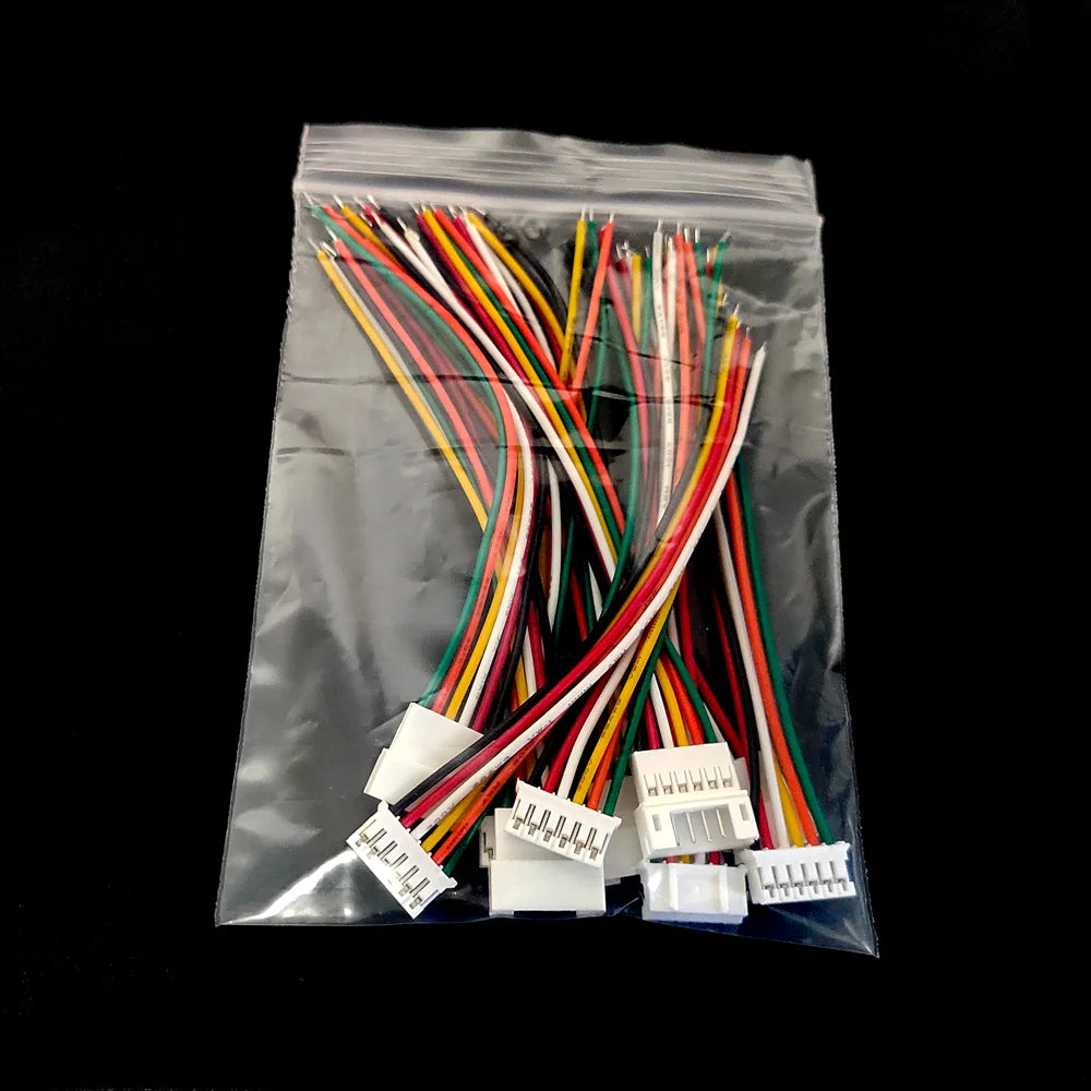 5/10Pairs Micro JST PH 2.0mm Pitch Male Female Plug Connector PH 2.0 2/3/4/5/6 Pin Socket with Cables Wire 10CM 26AWG