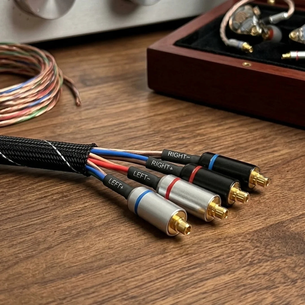 MMCX Connector Earphone Pin Plug Consumer Electronics DIY UE900 SE535 SE215 W10 W20 W30 Earphones Audio Jack Black Silver