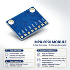 10PCS MPU-6050 6DOF 3-Axis Accelerometer Gyroscope Module GY-521 for Arduino IMU Sensor I2C DIY Robotics UAV Stabilization