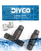 1Pcs I & T Shape Wire Connector 2/3/5 Pin Waterproof Connectors Fast Screw Connection Push-in Terminals Electric Junction Box