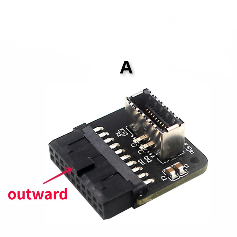 Type C USB3.1 Front Panel Socket USB 3.0 19 Pin to TYPE-E 20Pin Header Extension Adapter for ASUS Motherboard