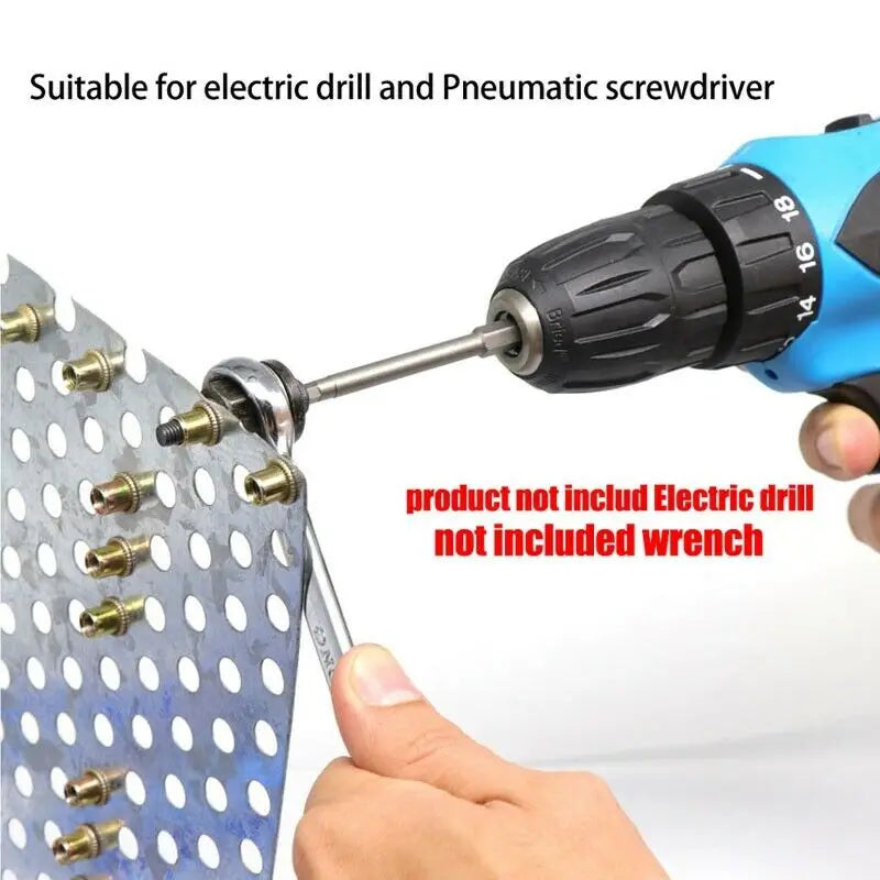 1PC M3 M4 M5 M6 M8 M10 M12 Hand Rivet Nut Gun Head Nuts Simple installation Riveter Rivnut Tool Accessory For Nuts