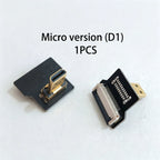 1PCS Ribbon FPV HDMI-Compatible Connector Flexible Flat Cable Raspberry Pi 4 Micro HDMI to HDMI/Mini HDMI Female 90 Degree FFC