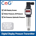 CG LED Display Pressure Transmitter 4-20mA/0-10V Output G1/2  High Precision Pressure Sensor for Water Oil Gas and liquid
