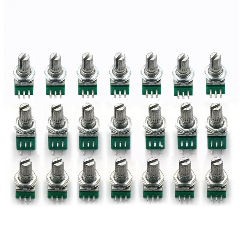 5PCS RK097NS G Single Double Potentiometer B5K/10K/20K/50K/100K Power Discharge Bit Speaker Audio