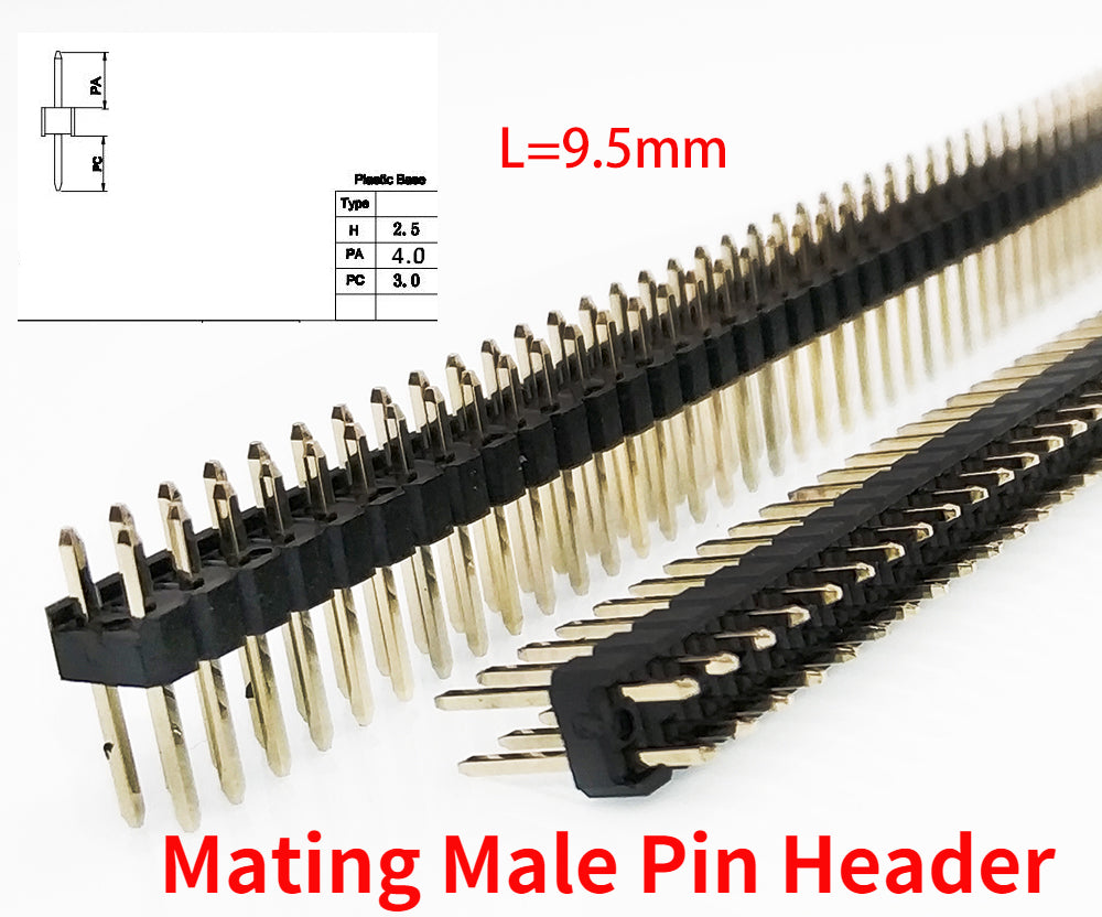 100pcs 2.54mm PH5.0 SMD wt Alignment Pin 2X3/4/5/6/7/8/10P Short Profile PH5 Dual Row Goldplate Rohs PCB Female Header Connector