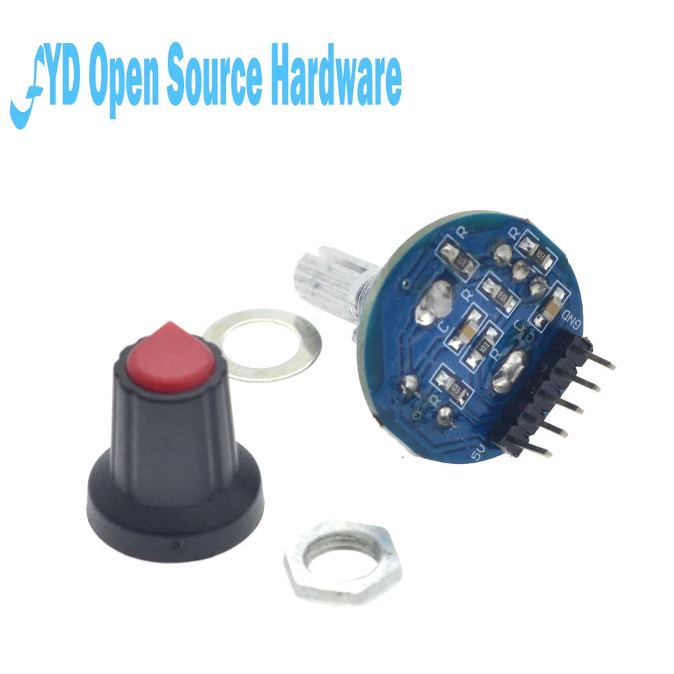 1-50pcs Digital Rotary Encoder Module with Push Button 20 PPR 5V for Arduino Car Audio DIY