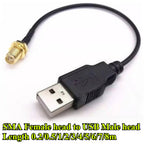 SMA Female SMA Male BNC Female BNC Male to Computer Data Cable USB Male Connection Cable Q9 Adapter Cable RG174 Length 0.2m-8m