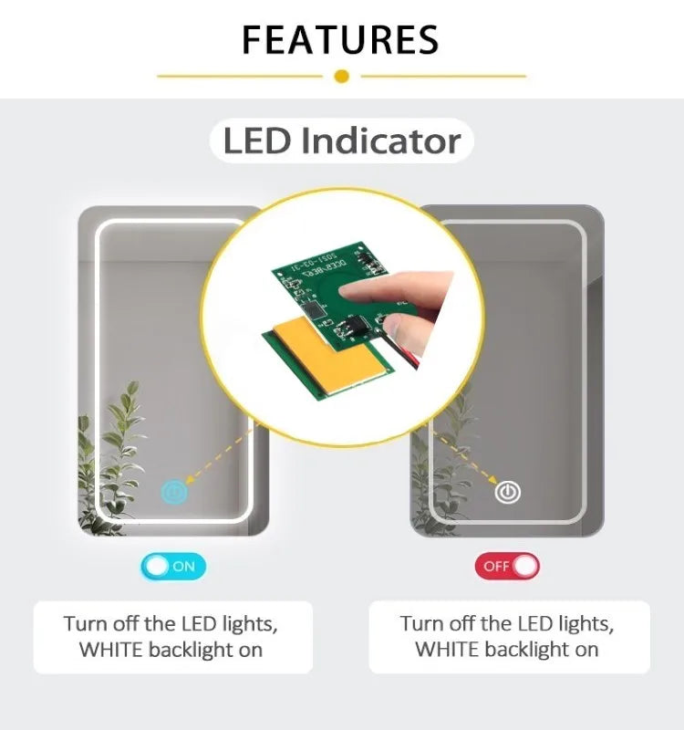 Bathroom LED Dimmer 12V Touch Sensor 60W Capacitive Touch Sensor Switch 5A Touch Dimmer for Mirror Light