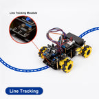 ACEBOTT Robot Toy Starter Kit for Arduino Project with ESP32 and Code Learning Develop Skill Full Version Smart Car Kit