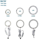 1pcs DC5V Dimmable SMD5730/2835 Led Ring White Color Lamp Bead 10W 12W LED Light Board White Warm Light with 2M cable