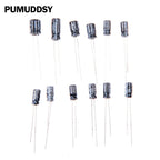 120PCS 12Values Electrolytic Capacitor Kit (0.22μF-470μF 16V-50V) for DIY Electronic Circuit kit 16V100UF 50V0.47UF 25V10UF