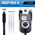 WEP 982-V Digital Electric Soldering Iron Kit C115 C210 C245 Precision Soldering Iron Soldering Station Small Rework Station