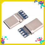 5PCS USB 3.1 Type-C Connector 24 Pins Male / Female Socket Receptacle Adapter To Solder Wire & Cable 24 Pins Support PCB Board