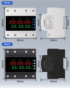 GTRIC Over Under Voltage Protection Device Three-Phase 380V AC Undervoltage Protection 63A Current and Voltage Protection Relay