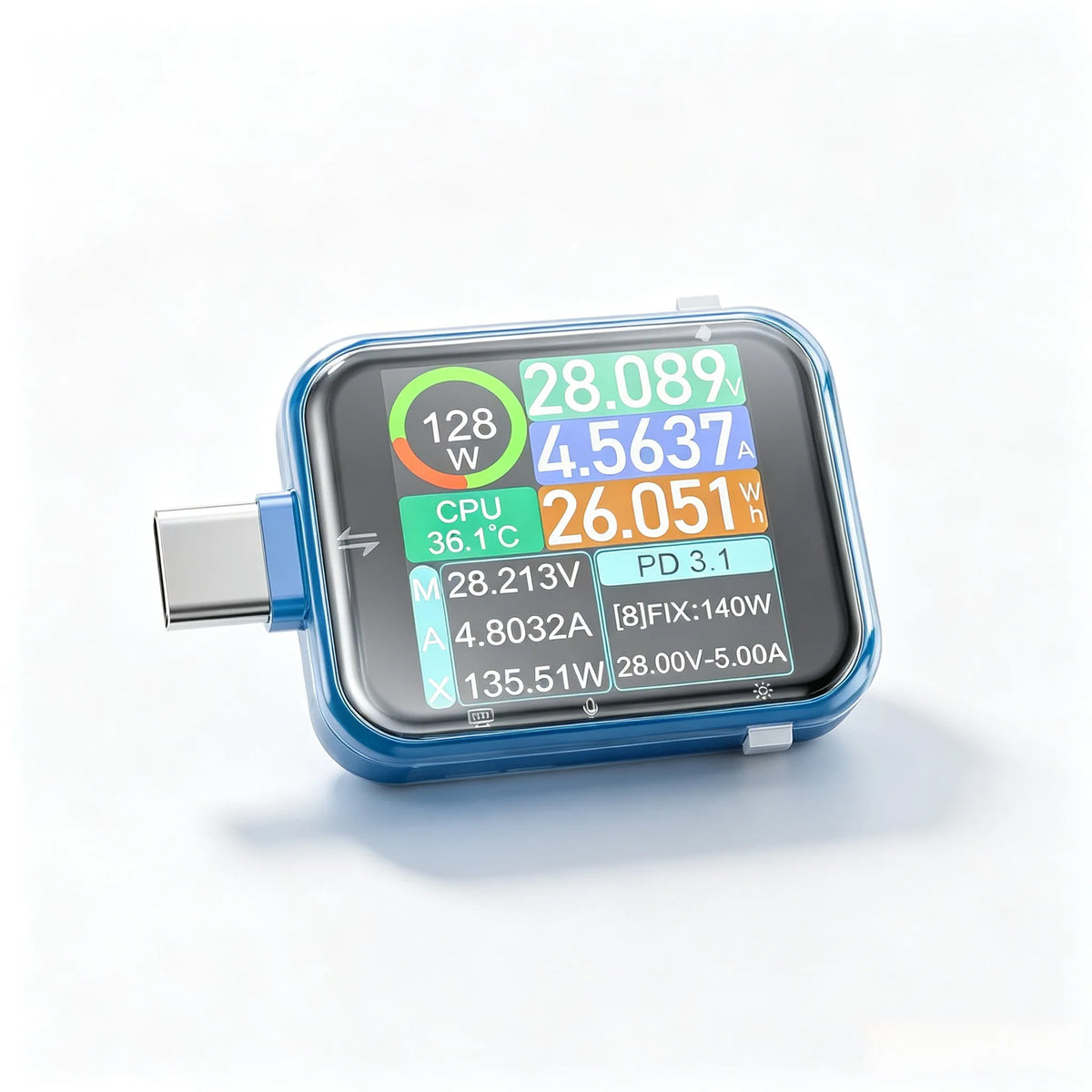 ATORCH T3P USB Power Analyzer Touchscreen Fast Charging Protocol Detection 4.5-50V 0-12A 140W PD3.1 E-Marker 16-bit Tester