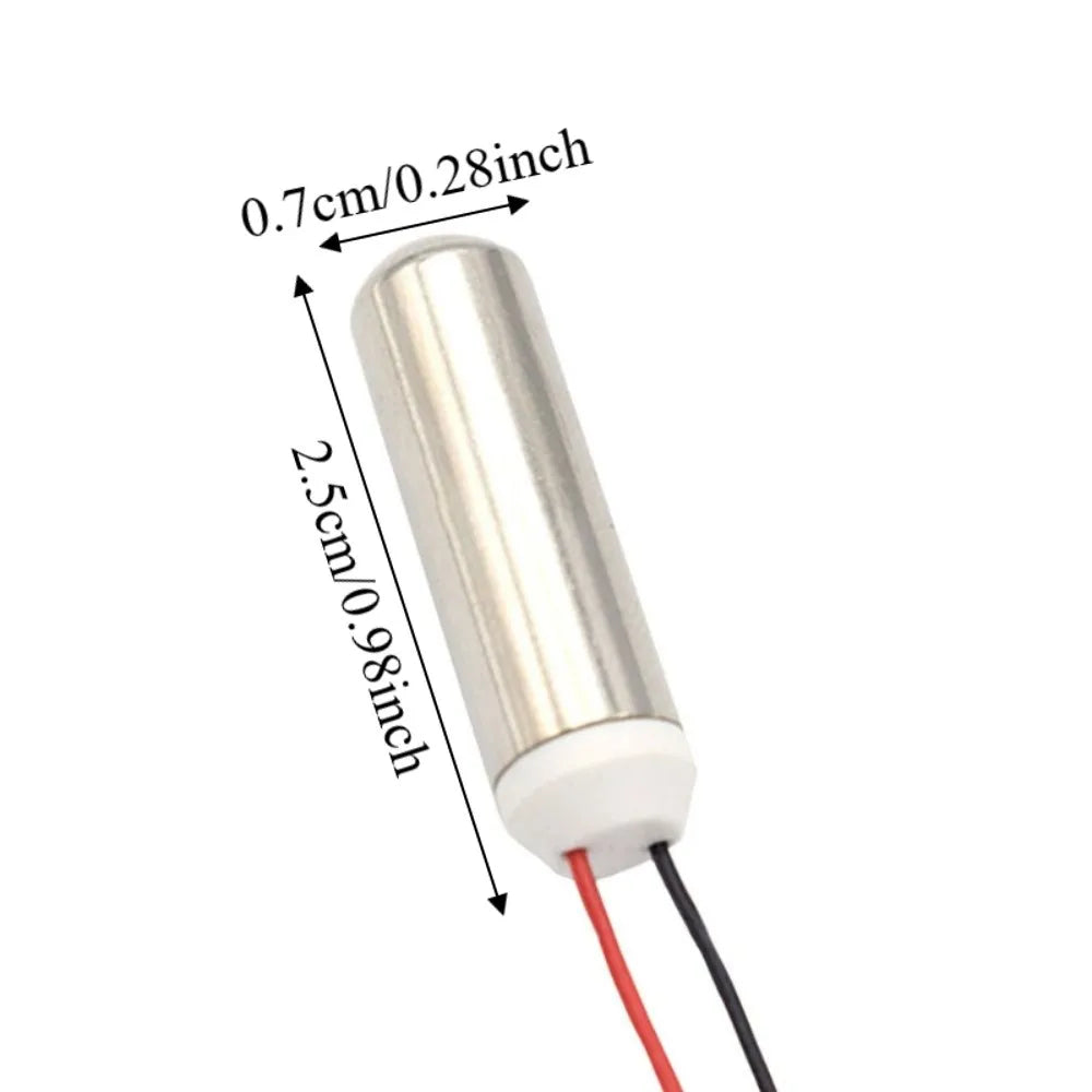5Pcs 7mmx25mm Miniature Vibration Motor Strong Vibration Waterproof Design Vibrating Engine Low Noise Multi-functional