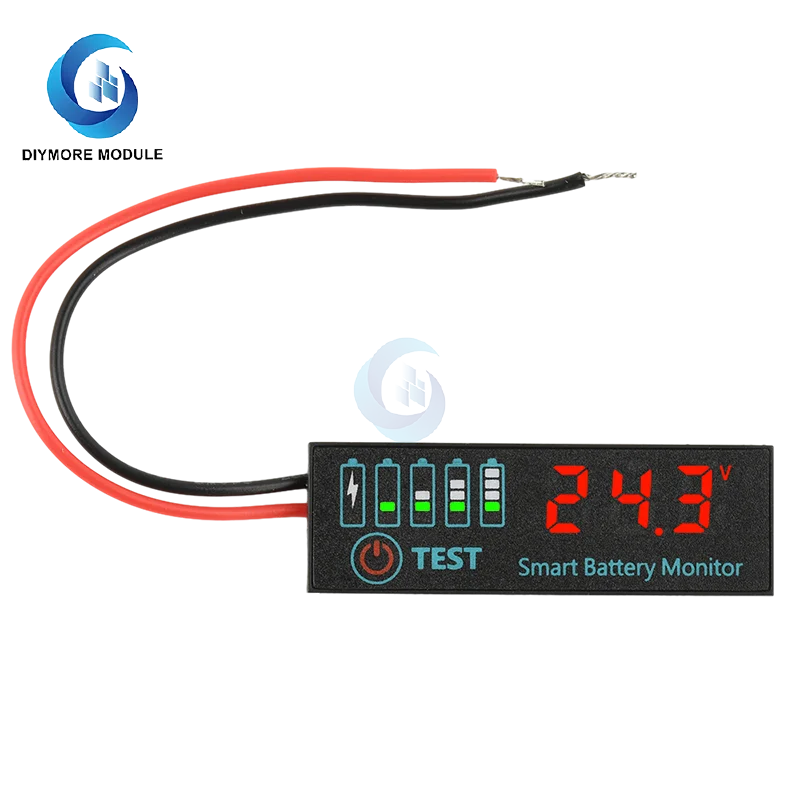 DC 7-55V 1-8S 4165 LED Indicator Voltage Charge Indicator Acid Battery Lithium Battery Universal Battery Charge Indicator Panel