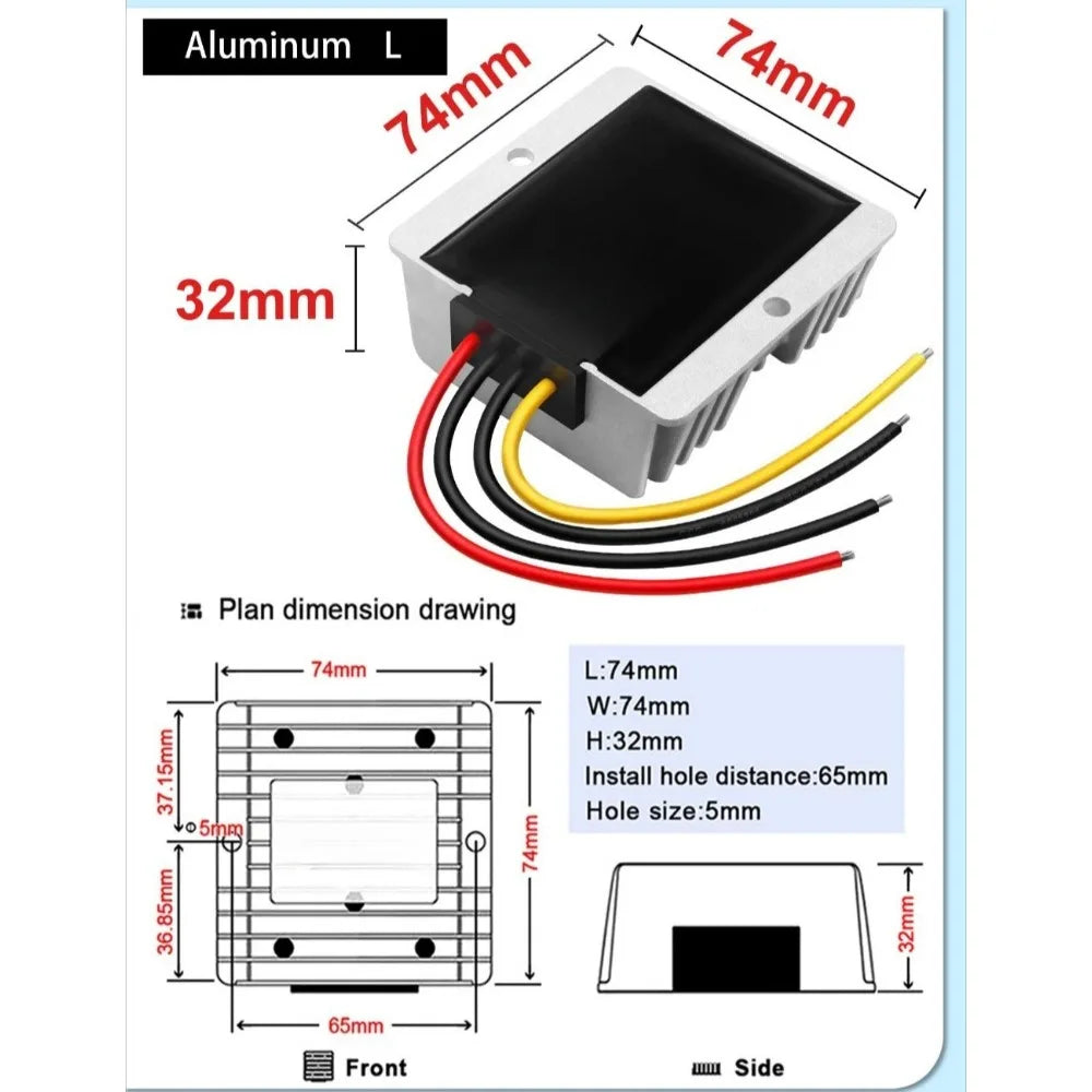24V 48V to 12V 10A-30A DC-DC Step-Down Converter 12V Buck Voltage Regulator Power Adapter Buck Converter Applied to LED Car Mou
