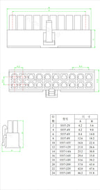 5Sets Molex Automotive Wire Connectors 5557/5569 Series 2P/4P/8P/10P/12P-24P Male Female Socket 4.2mm Plug for Electrical Wiring