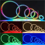 6812 RGBW WW CW LED Ring Individually Addressable RGBW Light Ring SMD 5050 RGBW Led Modules Light 8/16/24/35/45Leds LED Pixel 5V