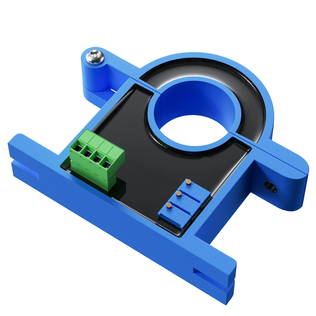 Split Core Current Transmitter 0-500A AC DC Hall Current Sensor Transducer 20mm Hole 0-10V 4-20mA RS485 Current Transmitter