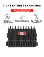 Plug and Play DSP Car Audio Processor 4x80W for Android Radio Stereo Amplifier Speakers Improve Subwoofer