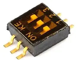100pcs  1.27mm Pitch Dip Switch SMD SMT Slide Type Switch 1/2/3/4/5/6/8 Position DSHP04TSGER