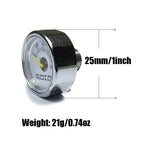 Mini 200bar 350bar Manometer Gauge 1inch 1/8NPT, 1/8BSPP, M10*1, M8*1 High Pressure Hand Pump Diving Mountaineering