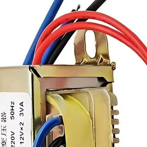 AC220V to Dual 12V Power Transformer 3W, EI Isolation Voltage Stabilizing Transformer for Audio Amplifier Speaker Power Supply