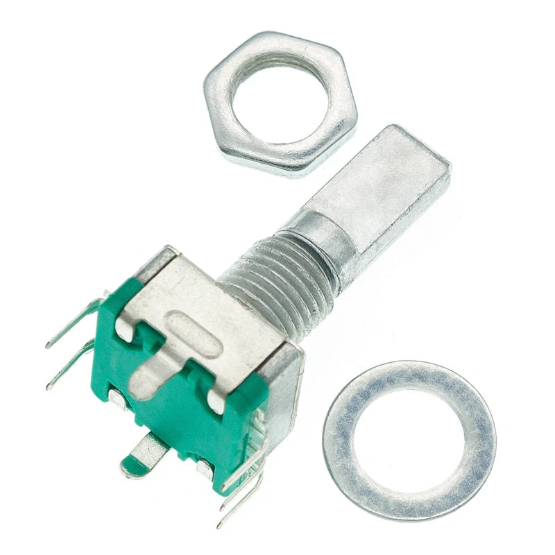 1-10PCS EC11 Rotary Encoder Code Switch/EC11/Audio Digital Potentiometer With Switch 5Pins Handle Length 20mm