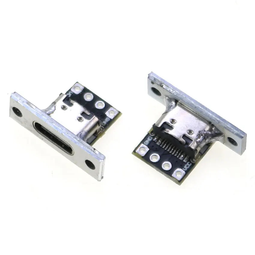 1pcs USB 3.1 Type C Female Double-sided Positive Negative Plug-in Test Board With PCB Board Type-c Connector Data Charging Port