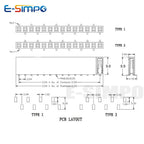 10pcs 2.54mm SMD Short Version PH5mm Single Row SMT 1X3/4/5/6P 8P 10P 12P 20P Stackable PCB Female Pin Header Socket Connector